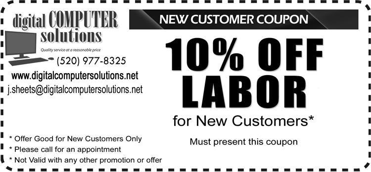 Computer Repair - 10% Off Labor for New Customers